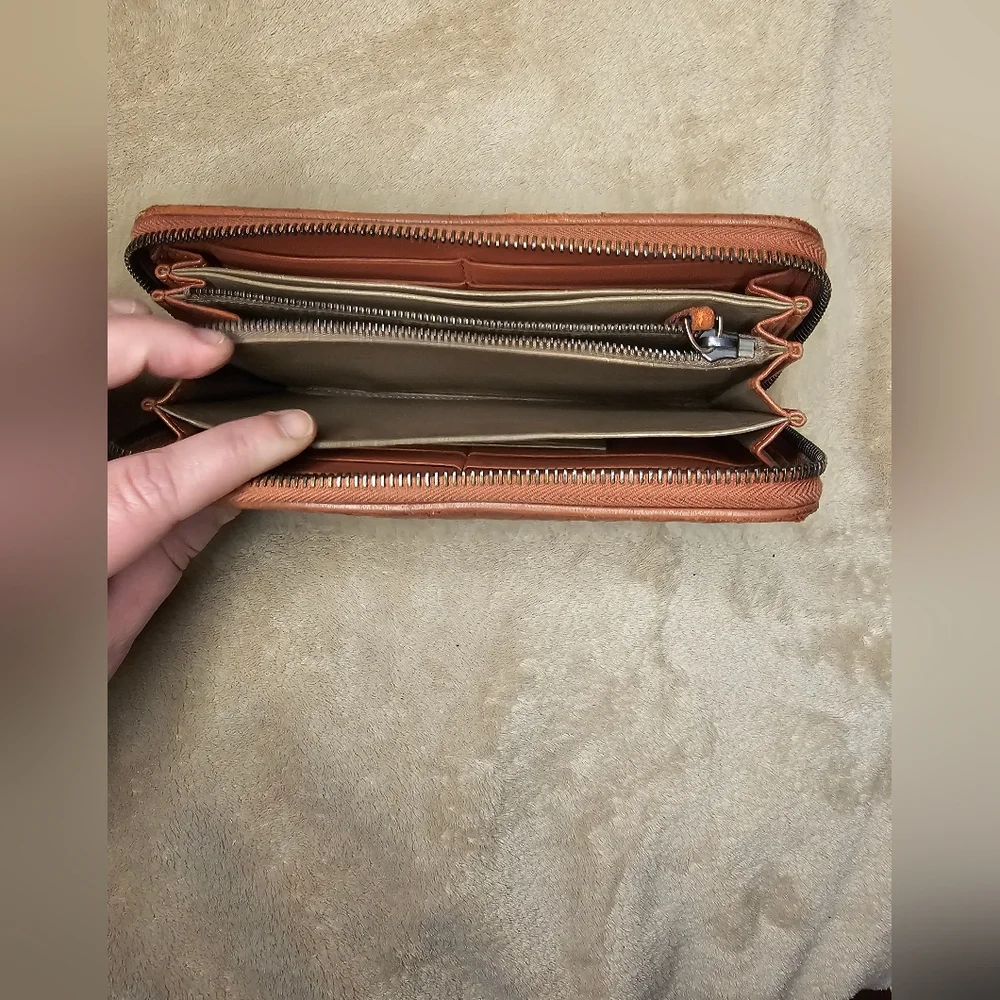 Bottega Veneta Pink Zip around wallet